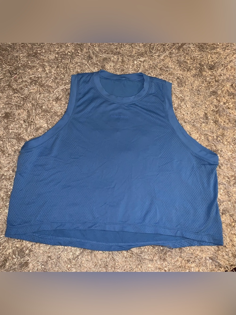 lululemon athletica Blue Women's crop athletic tank top